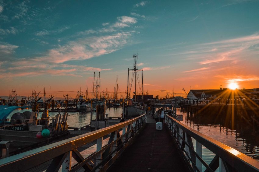 Sunsets in Steveston, BC. Check out my guide to the best things to do in Steveston near Vancouver.