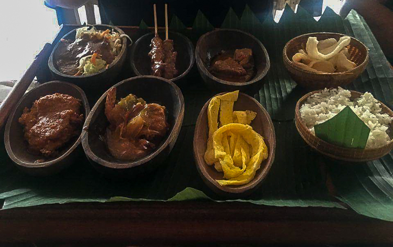Nasi Campur at Rama Garden Legian Restaurant