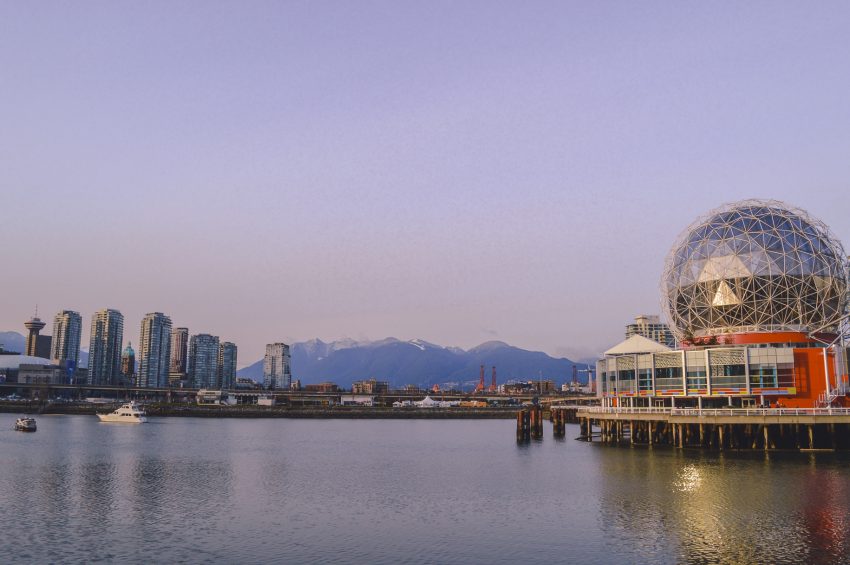 Photograph the Vancouver skyline from Olympic Village
