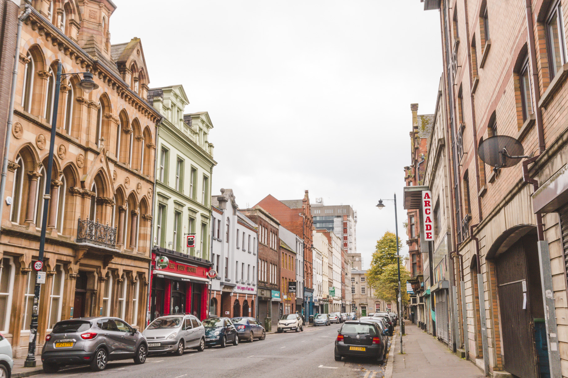 Victorian buildings in Belfast, Northern Ireland. Add Belfast to your Europe itinerary.