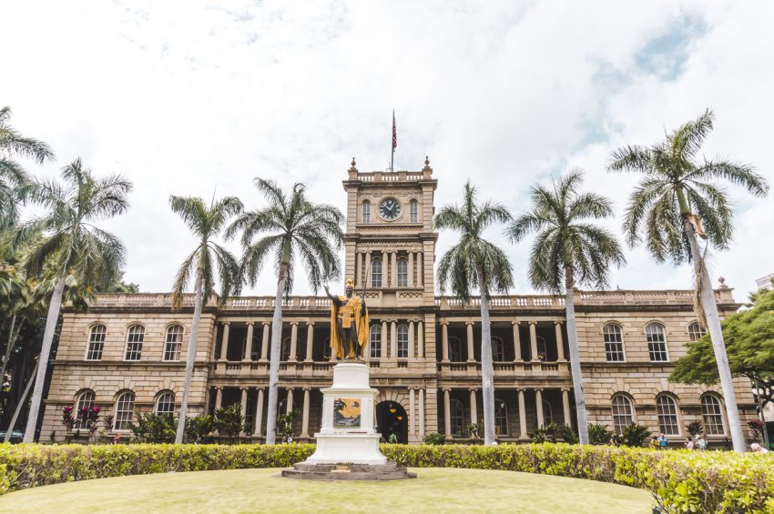 Court building in Honolulu, Hawaii (one of my favourites cities for solo female travel USA).
