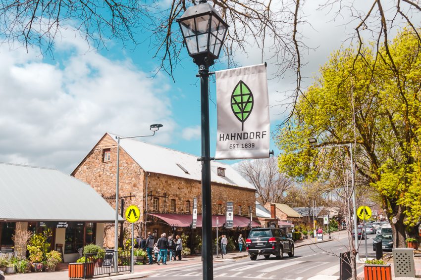 The main street in Hahndorf, one of the best day trips from Adelaide.