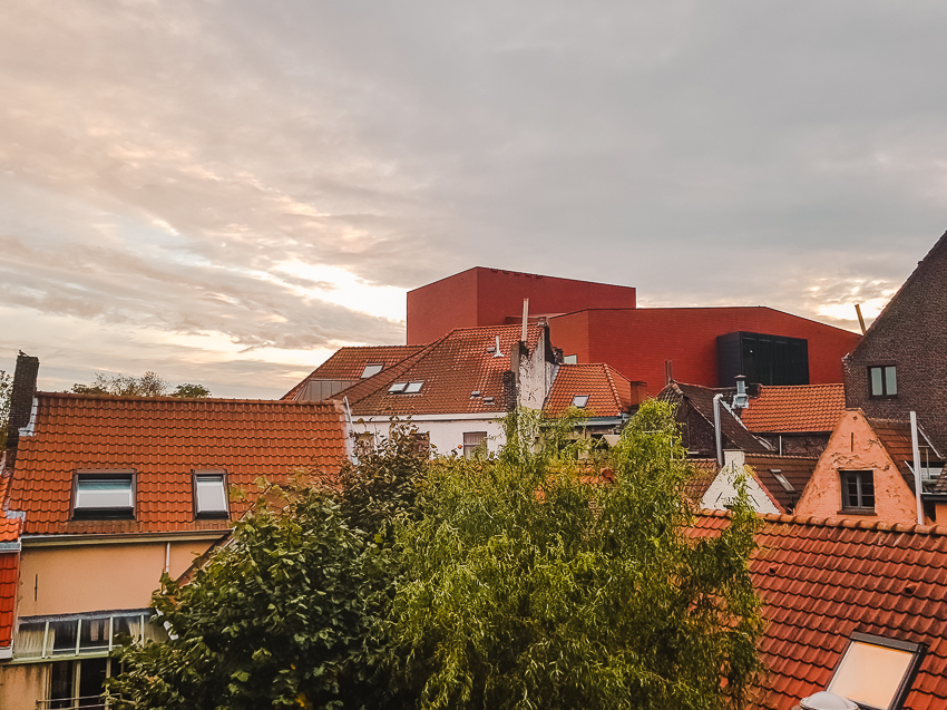 View from Lybeer Hostel Bruges, Belgium